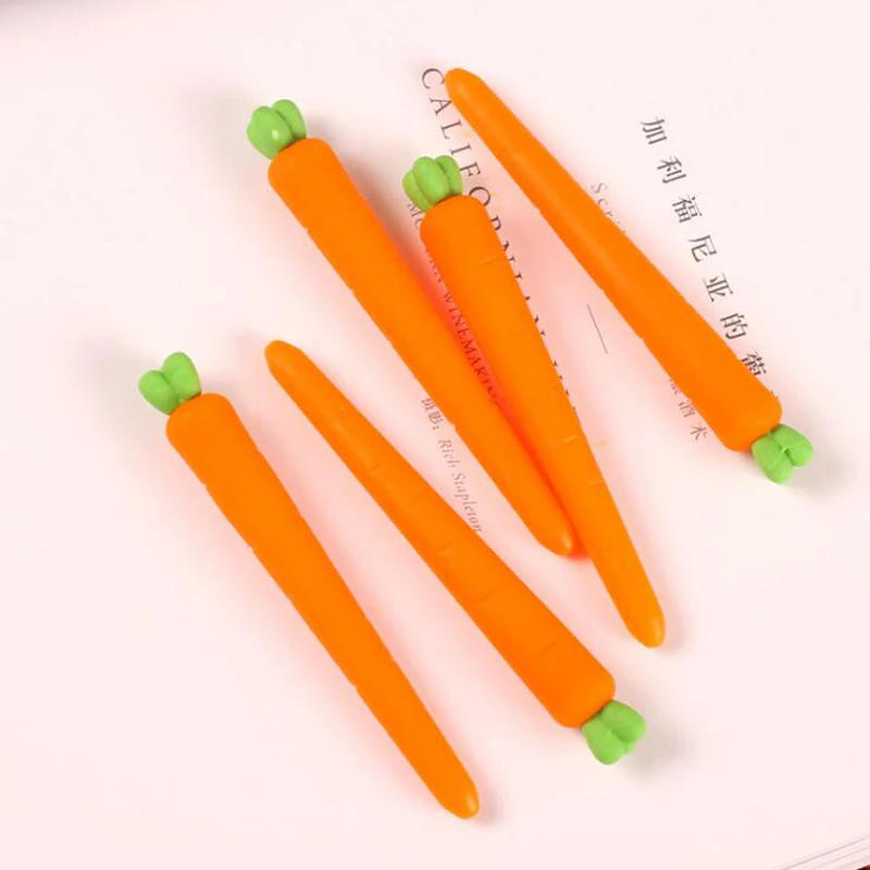 Горячие Новые моделирование растительное морковь карандашный ластик для школы