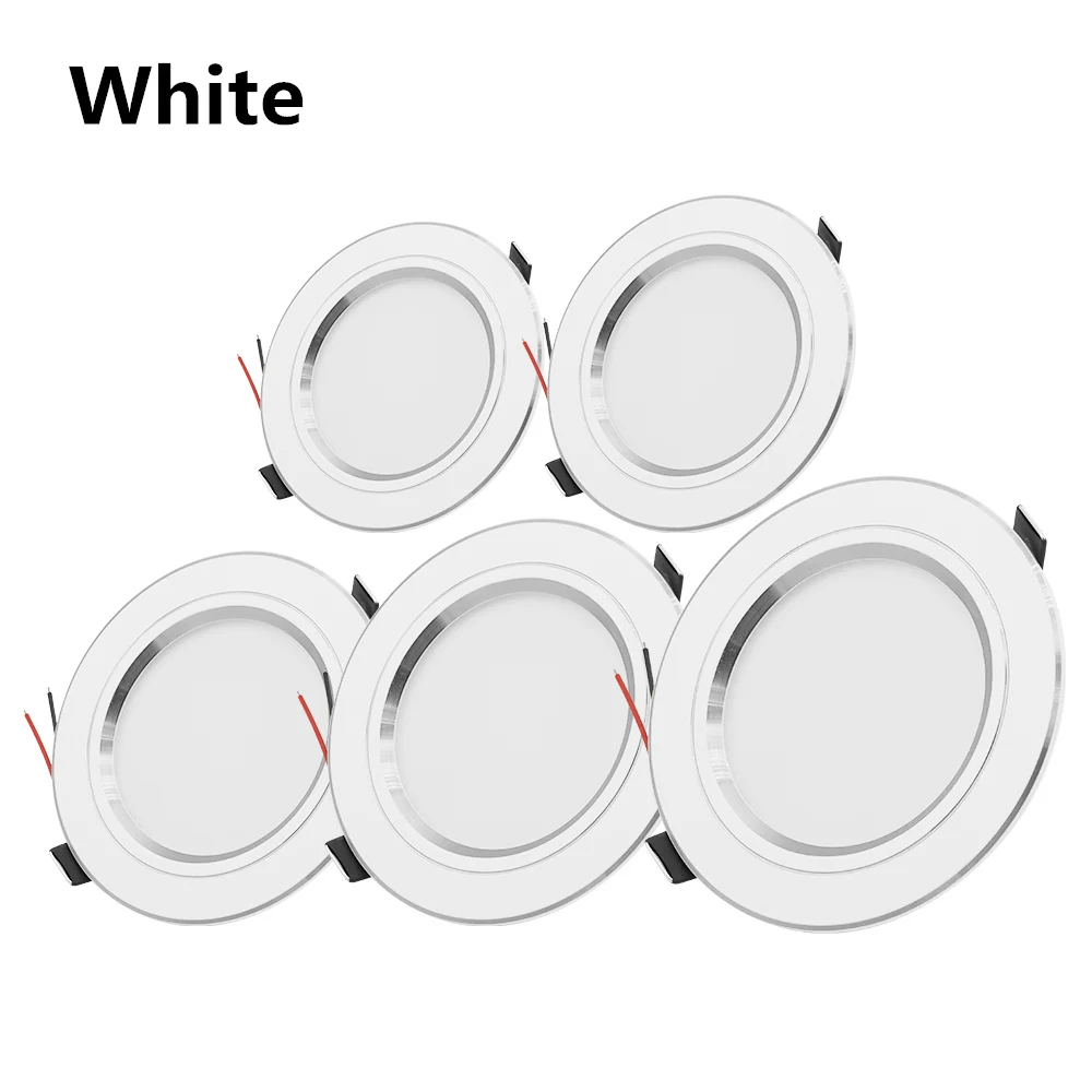 Светодиодная встраиваемая лампа ZHMZH, золотисто-серебристая, 5-18 Вт