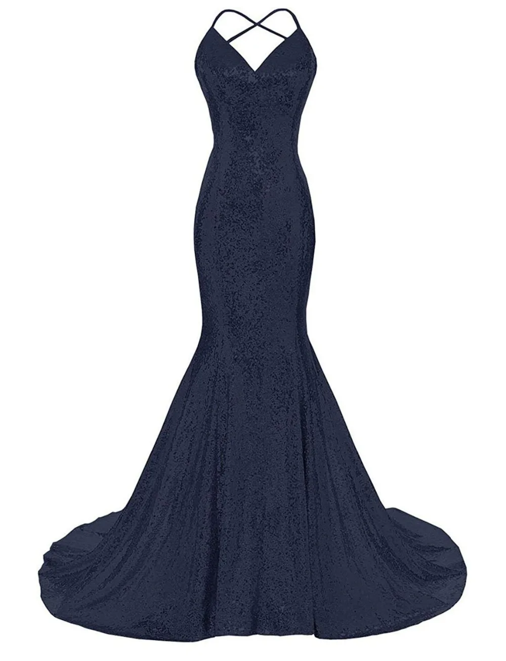 Navy Blue JaneVini Bling розовое золото блестками Русалка Длинные платья подружек невесты для женщин V средства ухода за кожей шеи спинки пикантны - Цвет: Navy Blue