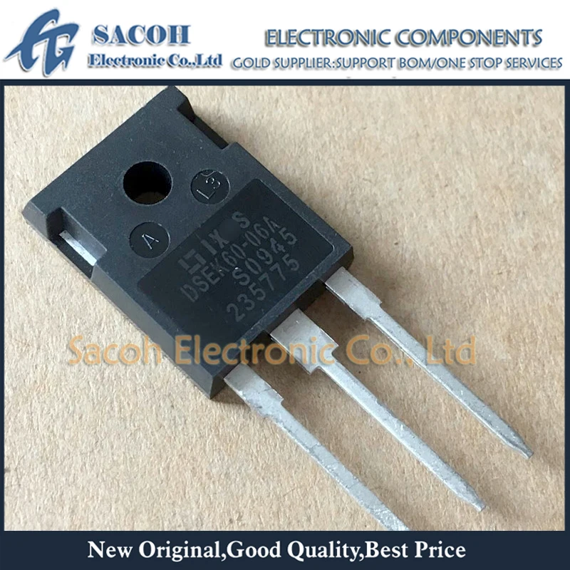 

New Original 10PCS/Lot DSEK60-06A OR DSEC60-06A OR DSEC60-06B TO-247 60A 600V Common Cathode Fast Recovery Epitaxial Diode