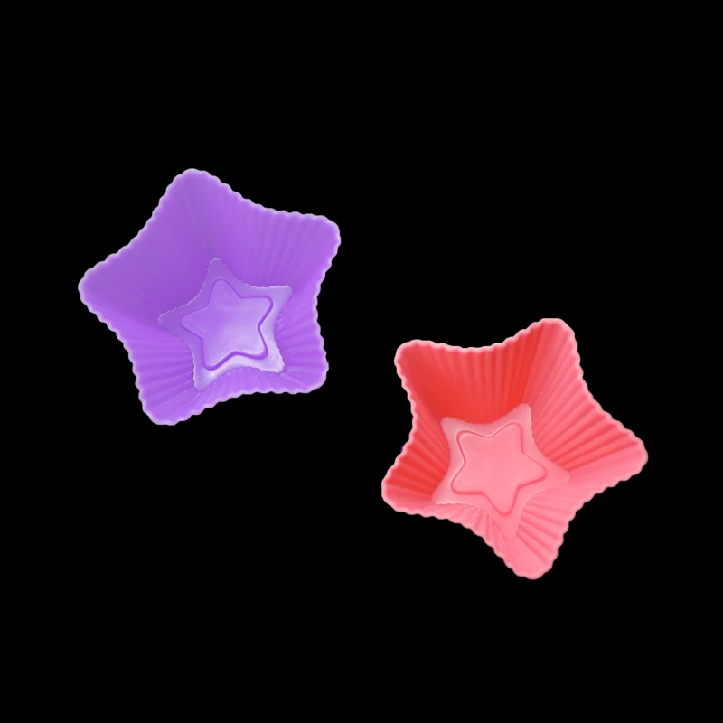 4 шт. пентаграмма Силиконовая Форма Маффин кекс Лайнер выпечки Торты шоколадное