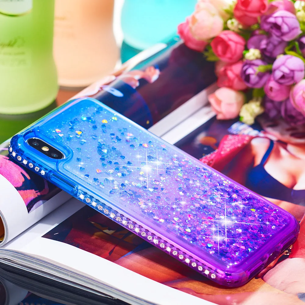 Blue purple Силиконовый чехол weloan для iPhone 6 s 6S 7 iPhone 8 Plus X 10 5 5S 5SE 6plus 6splus 7plus 8plus чехол для сотового телефона - Цвет: Blue purple