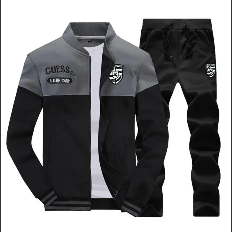 Black BOLUBAO, мужские спортивные костюмы, одноцветная спортивная одежда,, мужская куртка+ штаны, спортивный костюм, мужская толстовка с рисунком, мужские комплекты - Цвет: Black