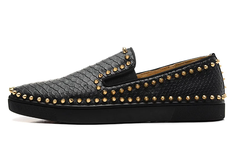 EU38-EU47 мужские парусиновые слипоны на плоской подошве с заклепками обувь шпильках