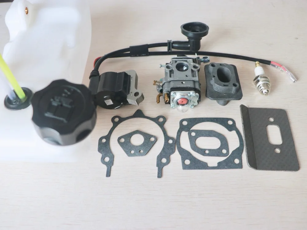 Карбюратор катушка зажигания топливный бак 43CC 52CC 47CC 40-5 CG430 CG520 1E40F-5 40F-5 TL43 кусторез Средний рот бак