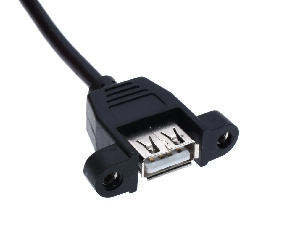 USB 2 0 мужчина к гнезду гнездо панель крепление с винтами кабель Шнур для ПК