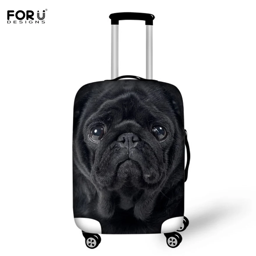 FORUDESIGNS 3D собаки животные путешествия защитные багажные Чехлы для 18-30 дюймов багажник кейс на колесиках чемодан на молнии водонепроницаемый