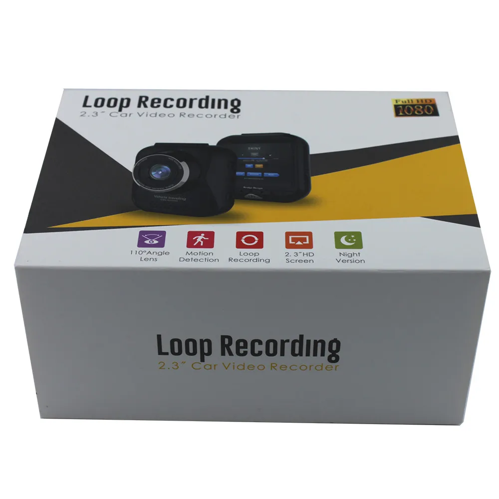 1080P 2 3 &quotHD Screen Cam Recorder Drive Cycle Recording Car DVR Dash | Автомобили и мотоциклы