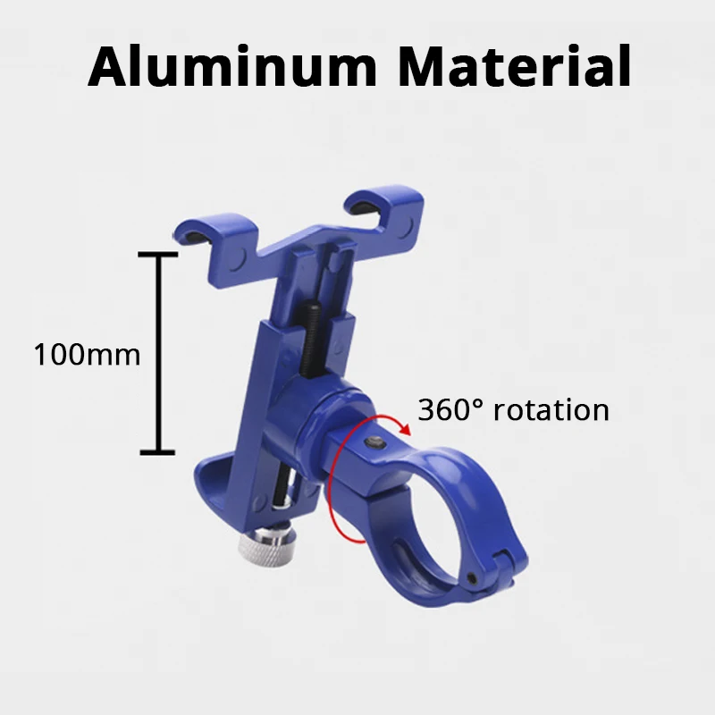 Aluminum Bicycle Phone Mount Holder For 3.5-6.2 inch GPS MTB Mountain Bike Motorcycle Handlebar Clip Stand Support Bracket | Мобильные