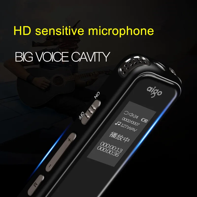 Профессиональный цифровой мини аудио диктофон Aigo R6699 с голосовой активацией