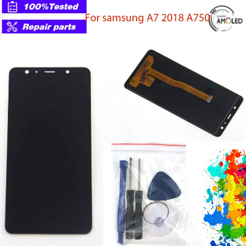 6 0 &quotдля Samsung Galaxy A7 2018 SM A750F A750 LCD сенсорный экран TFT дигитайзер Набор для