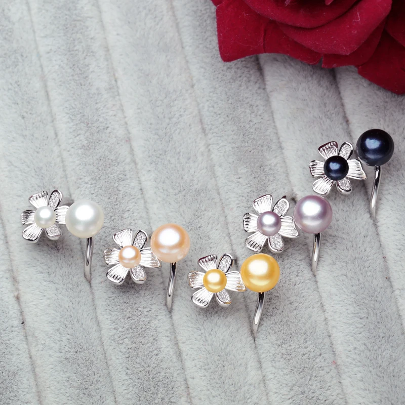 FENASY панк Богемия 2018 новое кольцо с двумя жемчужинами Трендовое натуральное