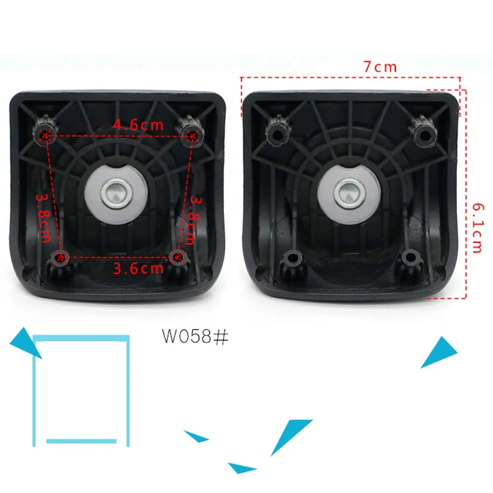 Сменные колеса для чемоданов аксессуаров 1 пара W058|wheels for suitcases|suitcase partsluggage parts wheels