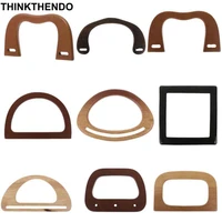 1 pcs m d square shape wooden bag handle replacement for diy shoulder bag making handbag tool