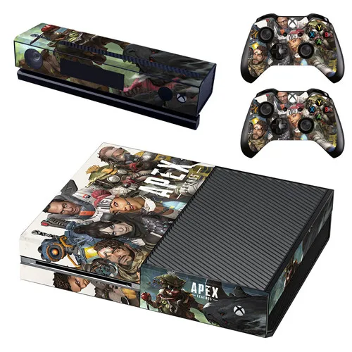 GSTM2469 Новая наклейка на кожу для Xbox One консоль и Kinect и 2 контроллера для Xbox One Наклейка на кожу винил-APEX Legends - Цвет: GSTM2469