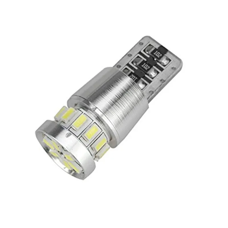 10 шт. w5w LED T10 светодиодный шина Canbus 18SMD 3014 стояночные огни сигнал поворота