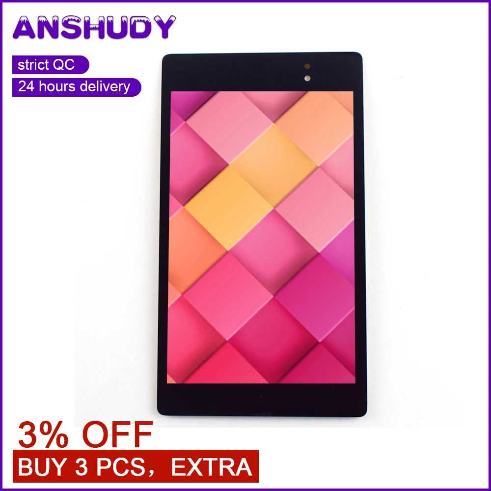 Для ASUS Google Nexus 7 2nd gen 2013 ME570 ME571 сенсорный экран дигитайзер Сенсорное стекло + ЖК