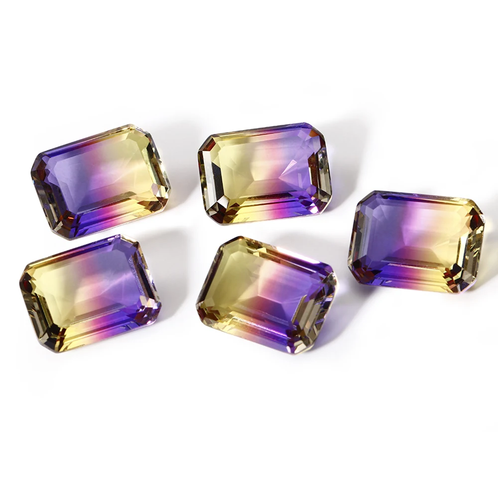 8-8.5ct свободные драгоценные камни Мода Большой размер прямоугольник овальной огранки турмалин камень ювелирные изделия аксессуары декоративные камни 5 шт