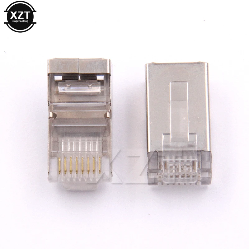 Соединители rj45 позолоченные клеммы экран cat6 50 шт.|terminator 5|terminal connectorterminals network |