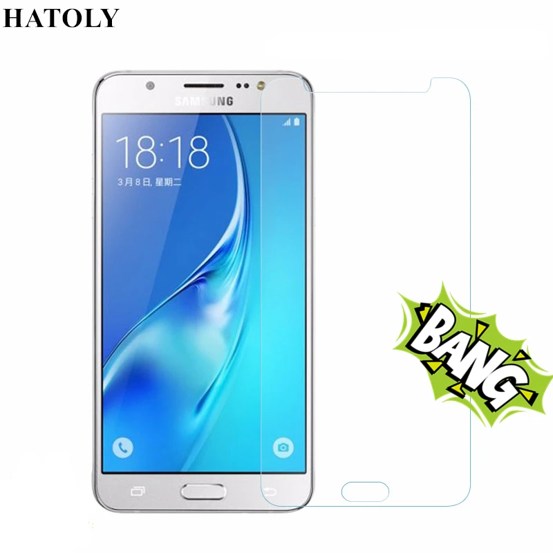 2PCS Tempered Glass For phone glass Samsung Galaxy J7 2016 Slim Screen Protector for Film J710f HATOLY&lt | Мобильные телефоны и