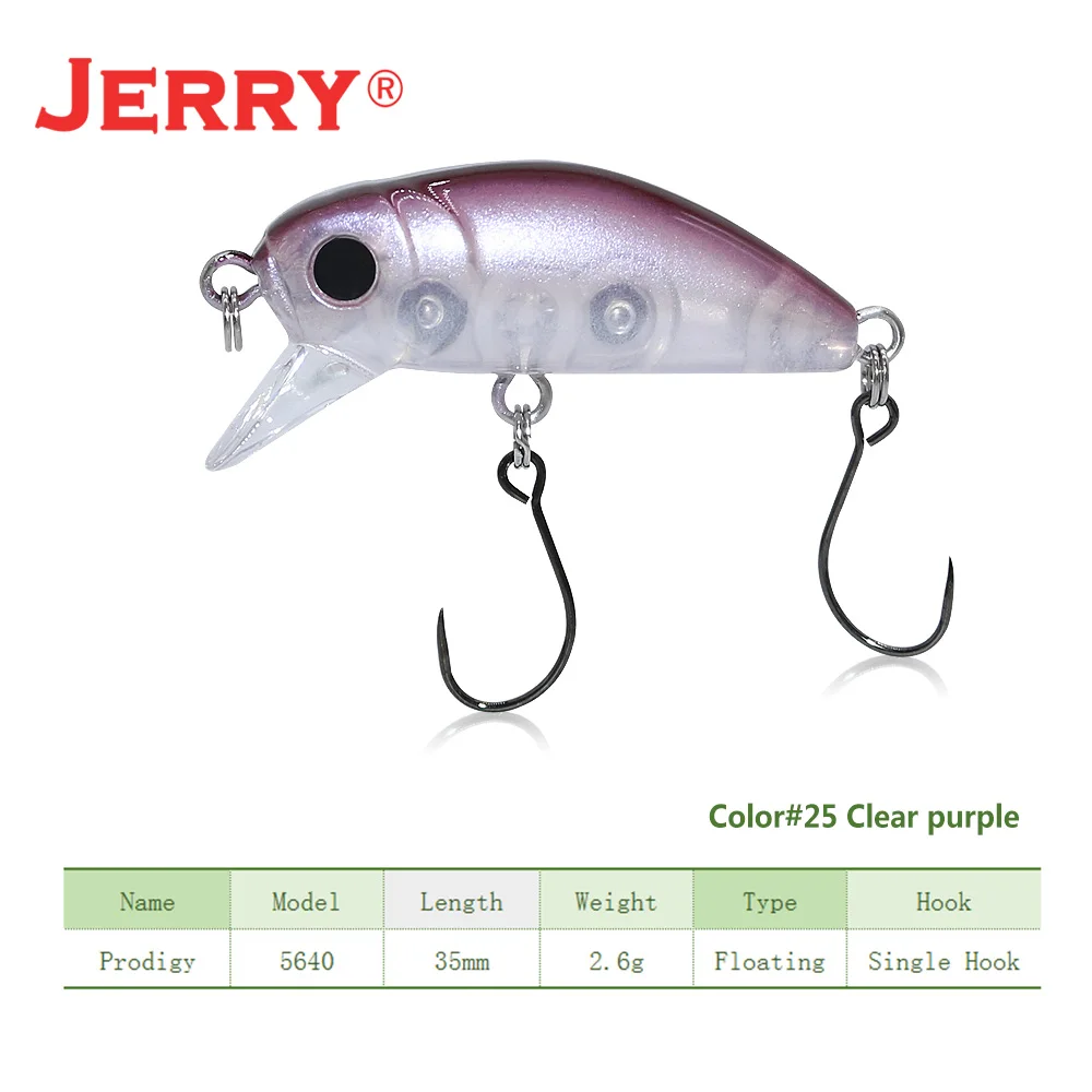 pearl white purple Jerry 35 мм 2,6 г спиннинг медленно тонущиеся воблеры кренкбейт Форель Приманка для окуня пресноводный камень рыболовное снасти Оборудование - Цвет: pearl white purple