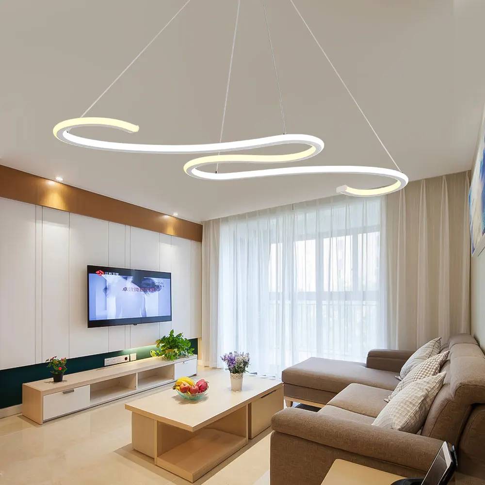 Lustre люстра светодио дный лампа современный потолочный алюминий дистанционное