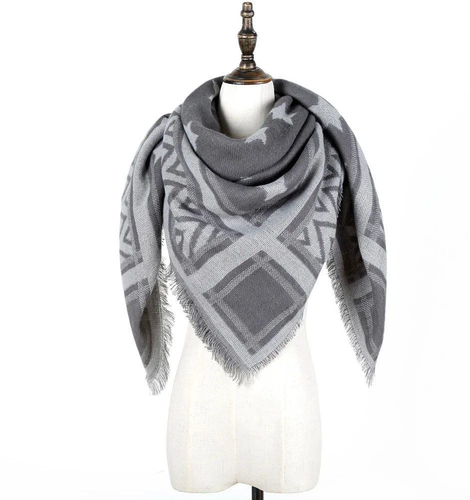 Lakysilk элегантный плед квадратный кашемировый шарф Для женщин женские зимние