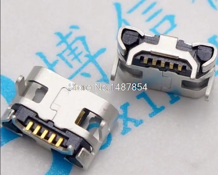 100 шт. Micro USB 5 P контактный разъем USB|Соединители| |