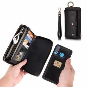 purse wristlet phone case for coque huawei p30 pro lite nova4e funda etui luxury leather protective wallet phone shell cover bag free global shipping