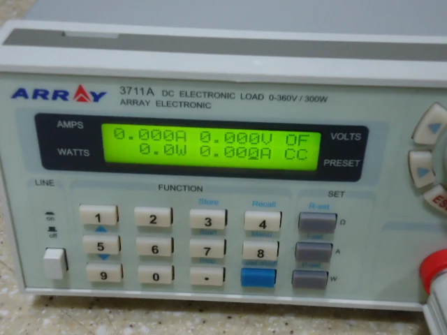 Быстрое прибытие ARRAY 3711A одноканальная программируемая электронная нагрузка постоянного тока 360 Вт/360 в/30A