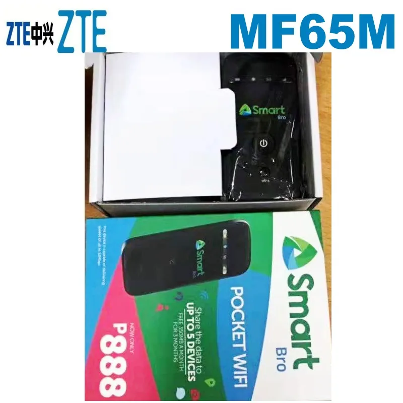 Лот из 100 шт разблокированный ZTE MF65m 3G беспроводной маршрутизатор Мобильная точка