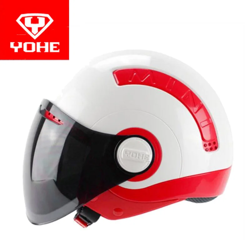 Мотоциклетный мини шлем YOHE Half Face мотоциклетные шлемы с полулицевой поверхностью