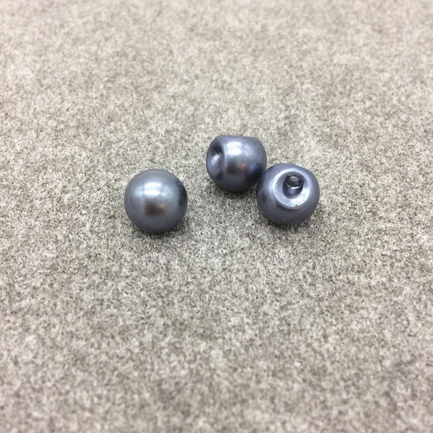 100pcs/lot 10mm Upscale circular Invisible hole Colorful pearl button Stud sewing accessory | Дом и сад