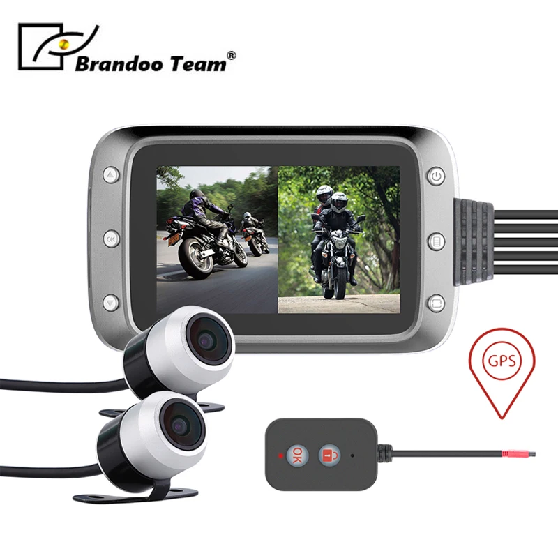 Водонепроницаемая камера G sensor dvr HD для мотоцикла видеорегистратор с мотором
