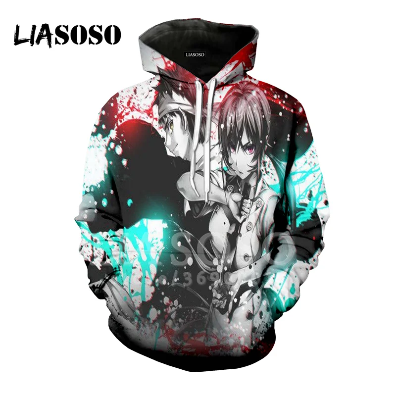 LIASOSO Модные мужские s 3d толстовки с принтом женские повседневные уличные Harajuku