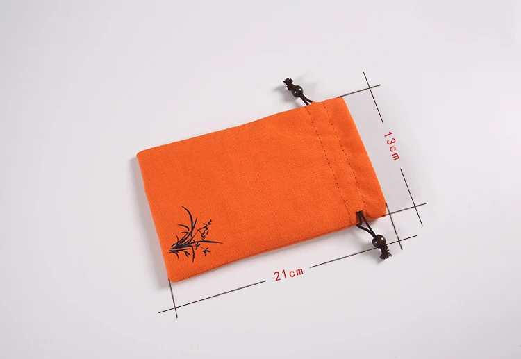 Thicken Large Velvet Drawstring Bag Cloth Travel for Jewelry Packaging Bags Portable Long Cotton Linen Storage Pouch | Украшения и