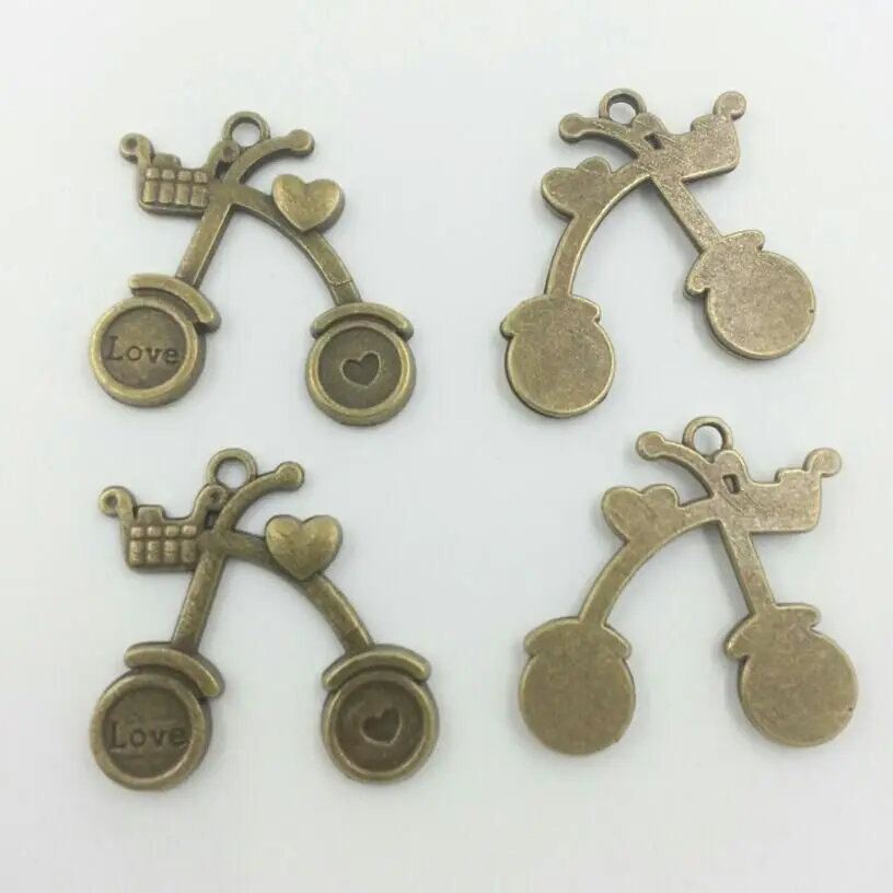 

Made With Love Heart Charm Lead Free Charms For Jewelry Making Free Shipping 10pcs T689