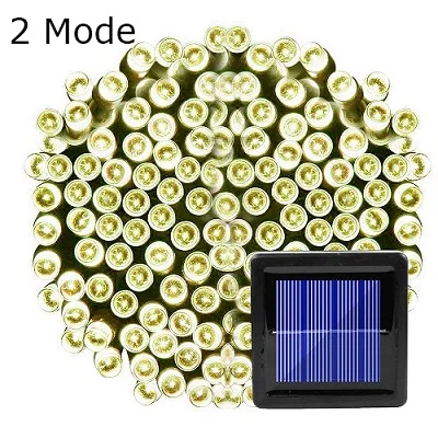 Warm White 50/100/200 Led Солнечная Фея светильник уличный Водонепроницаемый уличная гирлянда домики рождественские украшения для сада строка светильник полосы - Испускаемый цвет: Warm White