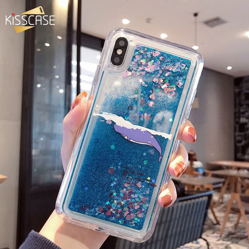 Чехол для телефона KISSCASE Quicksand Xiaomi 8 lite 9 9SE A2 6X Max 3 Dynamic Liquid Case Redmi Note 7 6 5 Pro Plus 6A Funda |