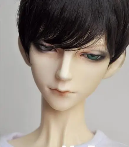 Новый Ультра короткий парик из черных волос 21 5 23 см для куклы 1/3 DOT PULLIP BJD SD|doll