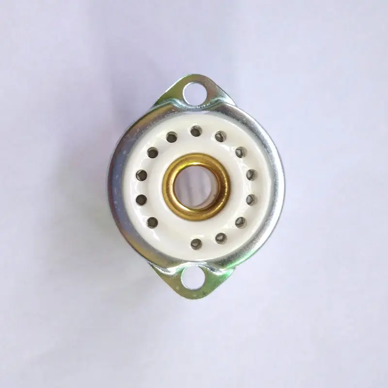 

DYKB 13pin GZC13-F ceramic nixie tube holder socket 13 PIN 13P for QS30-1 SZ-8 YS30-3 glow tube fluorescent tube