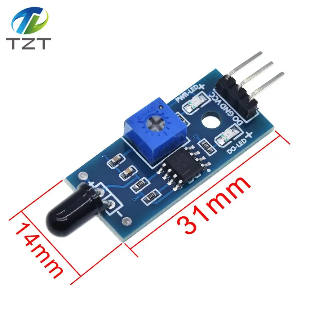 Умная Электронная Raspberry Pi 3 и Raspberry Pi 2 Модель B модуль датчика посылка 16 видов датчика AVR PIC DIY - Цвет: flame sensor