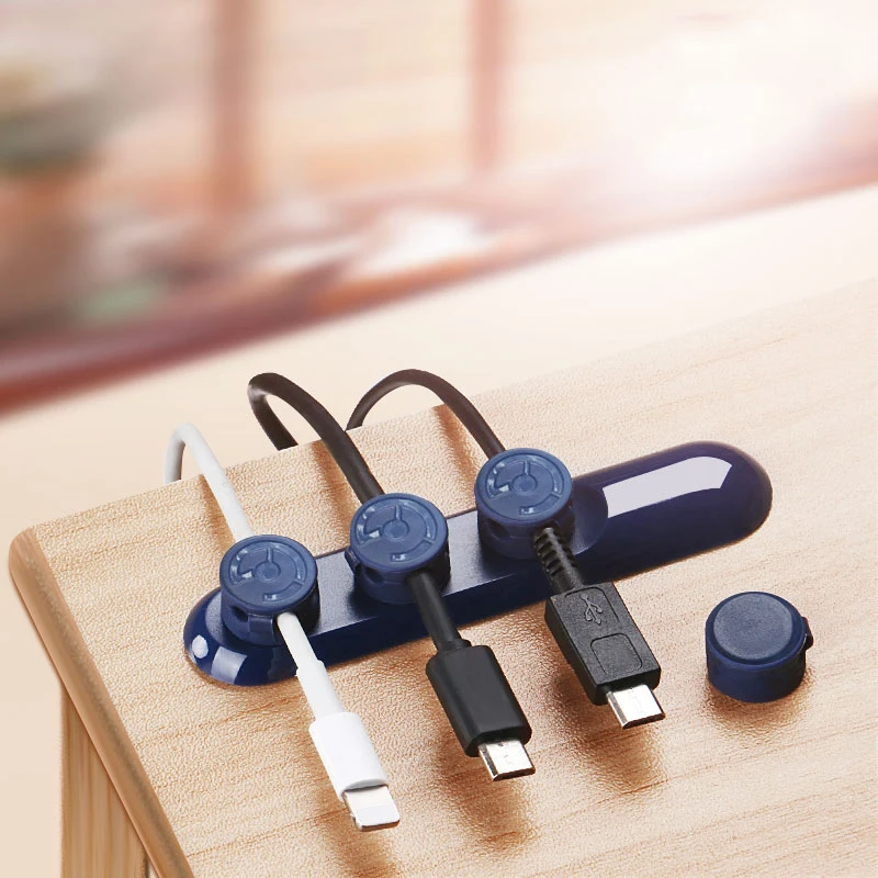 Tendway магнитный держатель для намотки кабеля Настольный usb-кабель органайзер