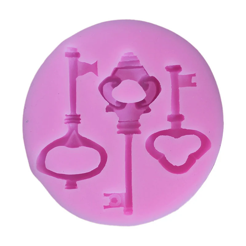 CHENGLAN New Cake Key Design Mold Silicone Fondant Art Tools Chocolate | Дом и сад