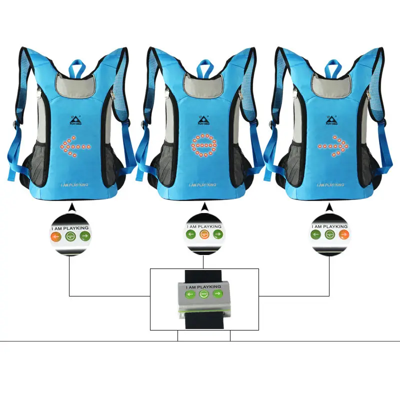 Рюкзак PLAYKING для велосипедной безопасности со светодиодной подсветильник кой