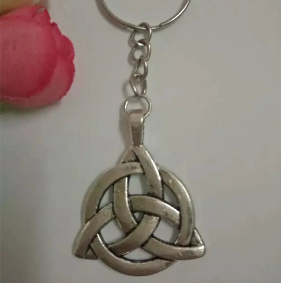 Брелок Triquetra D415 с узлом Троицы модный брелок 25 мм ювелирный подвеска в виде кольца