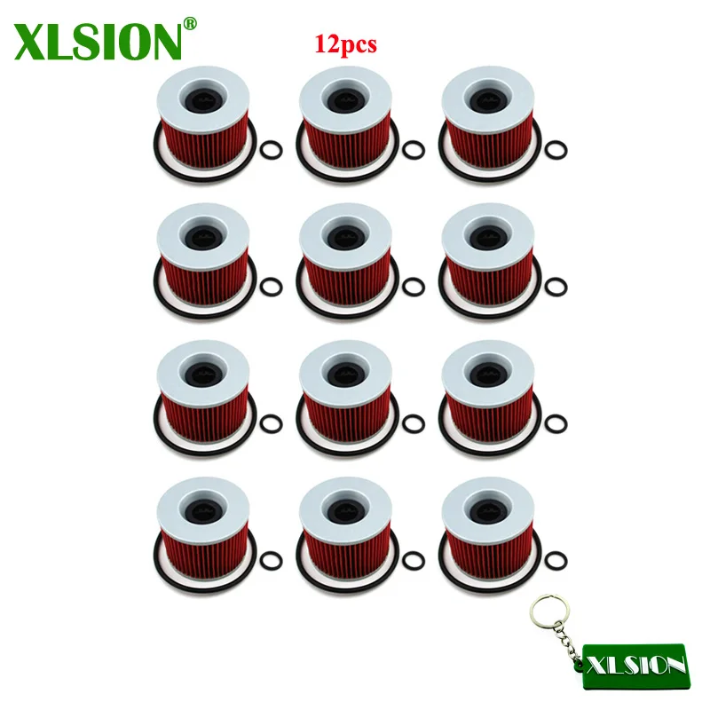 XLSION 12x масляный фильтр для Yamaha FJ1200 FZR1000 FZX750 FZR750R FZX700 Kawasaki GPZ900R GT750 GPZ750R GPX750R GPZ600R