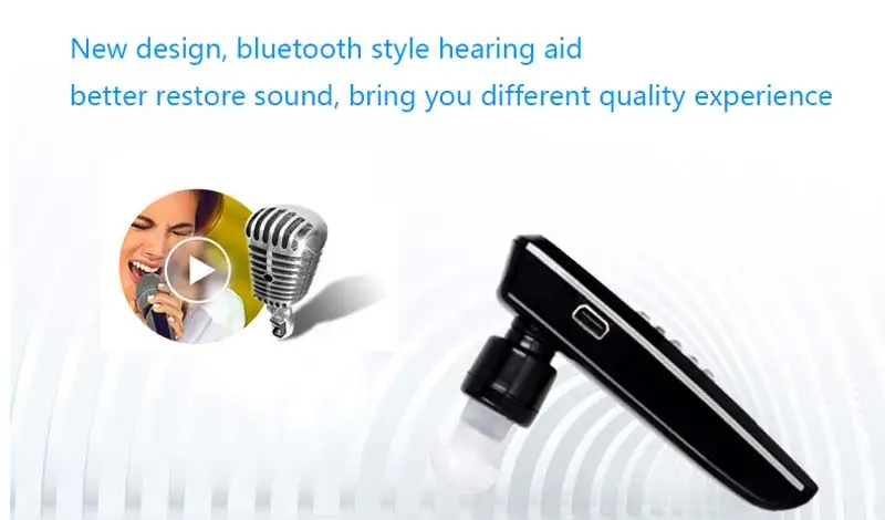 Невидимый слуховой аппарат Bluetooth перезаряжаемый в ухо слуховые аппараты усилитель звука для обоих ушей забота о здоровье CCP038