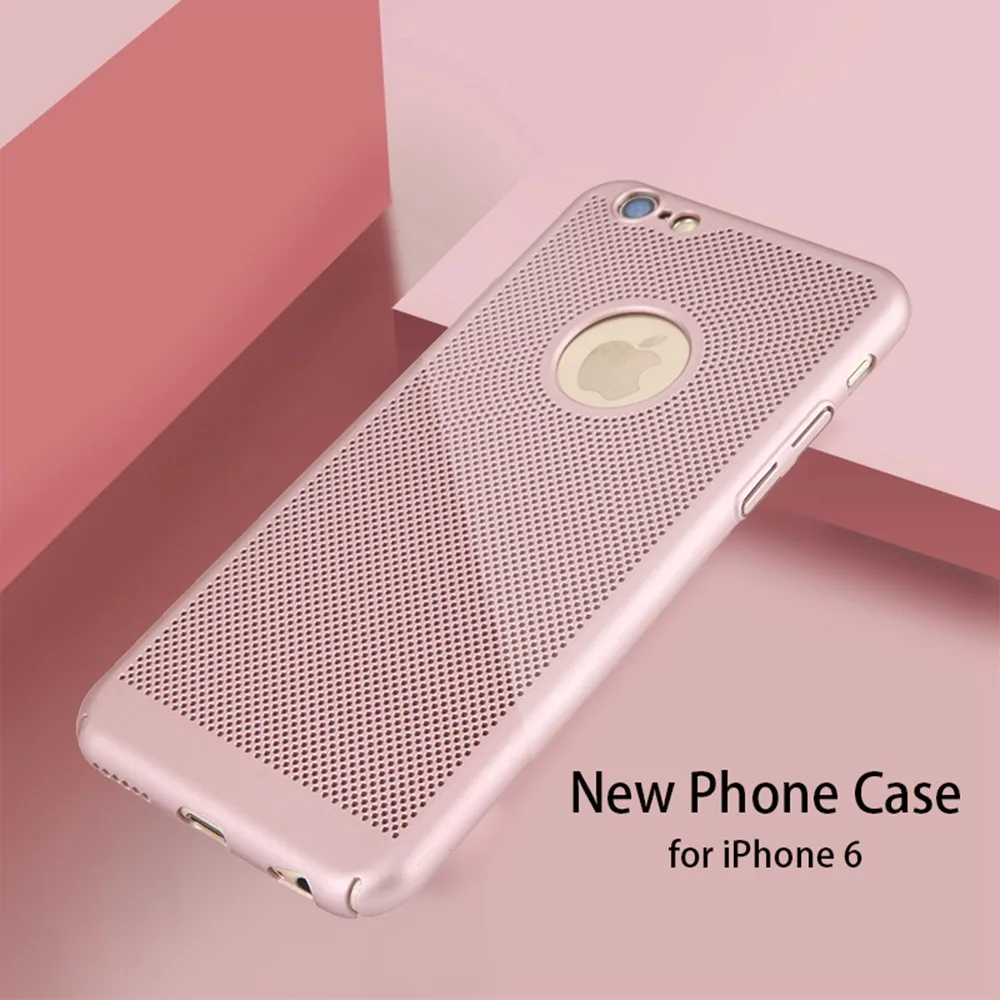 Fcoque охлаждения! Рассеивание тепла телефона Чехлы для iPhone 6 Чехол роскошные