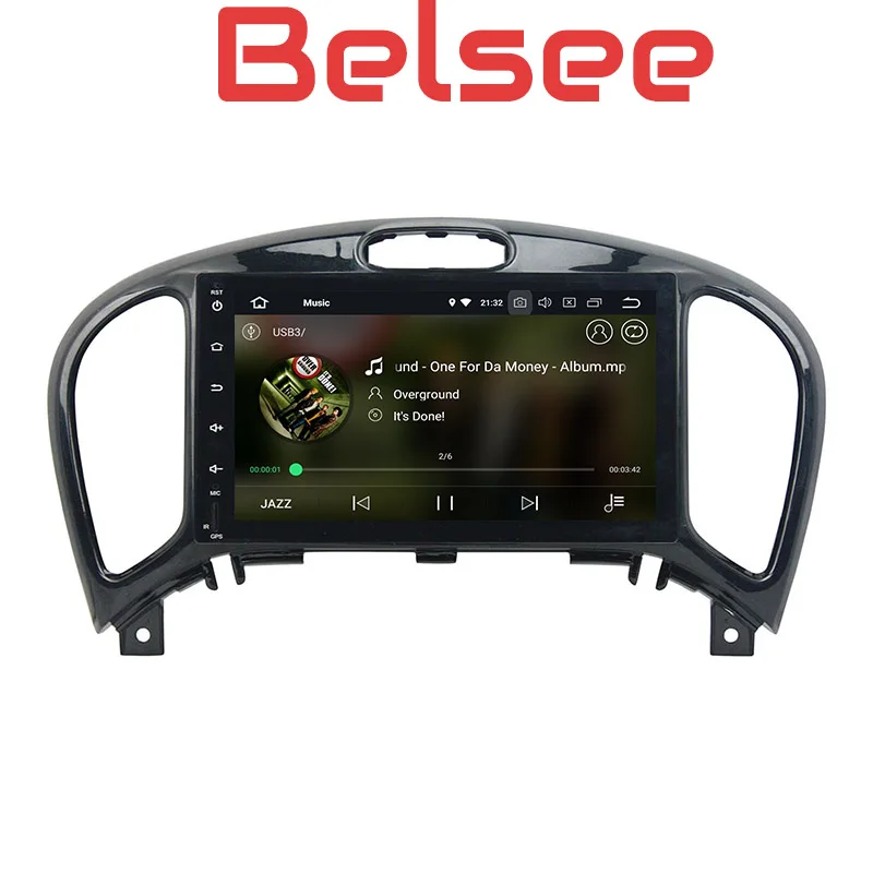 Belsee Восьмиядерный PX5 Ram 4 Гб Rom 64 ГБ Android 9,0 автомобильный радиоприемник головное устройство аудио gps навигация Мультимедиа для Nissan Juke 2004